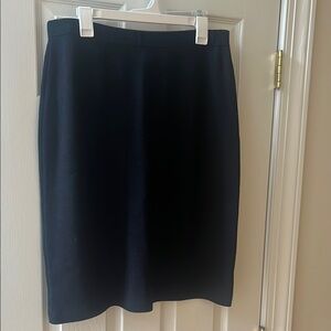 St. John Collection black knee length Skirt